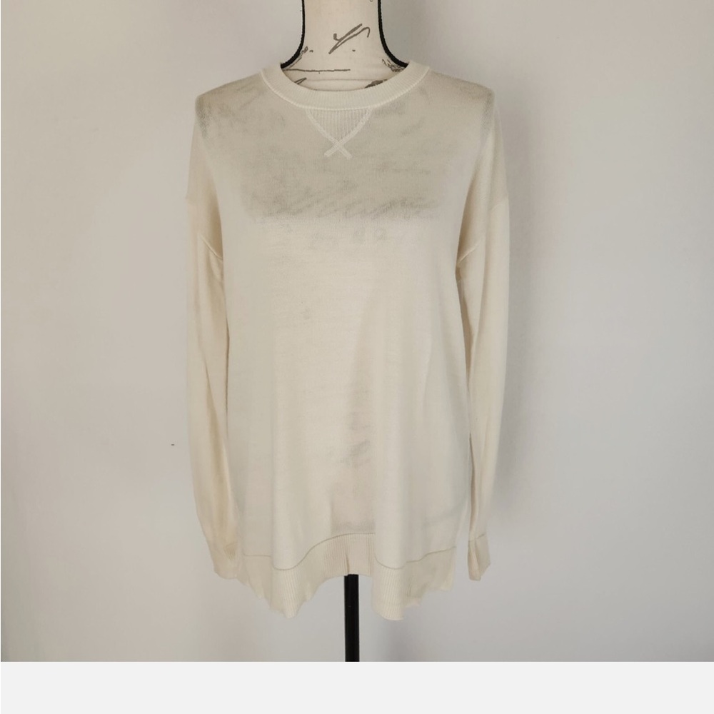 NWT Icebreaker Cool-Lite Wool Crewneck Sweater with textured knit
